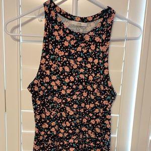 Vans floral body con mini dress